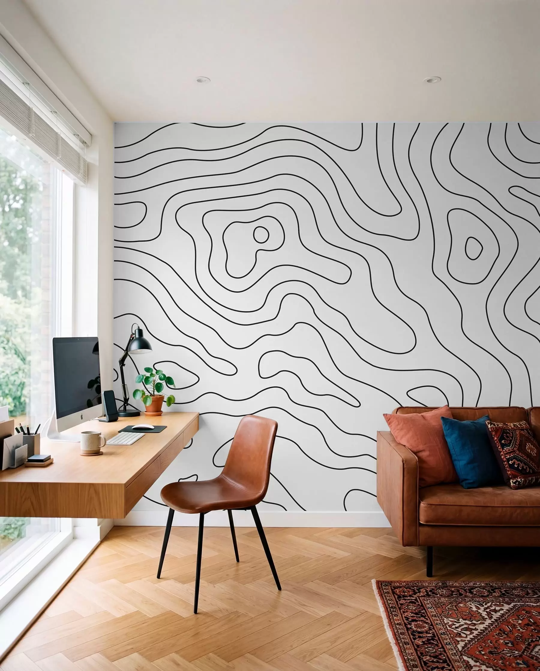 Valokuvatapetti Topografinen kartta u70650