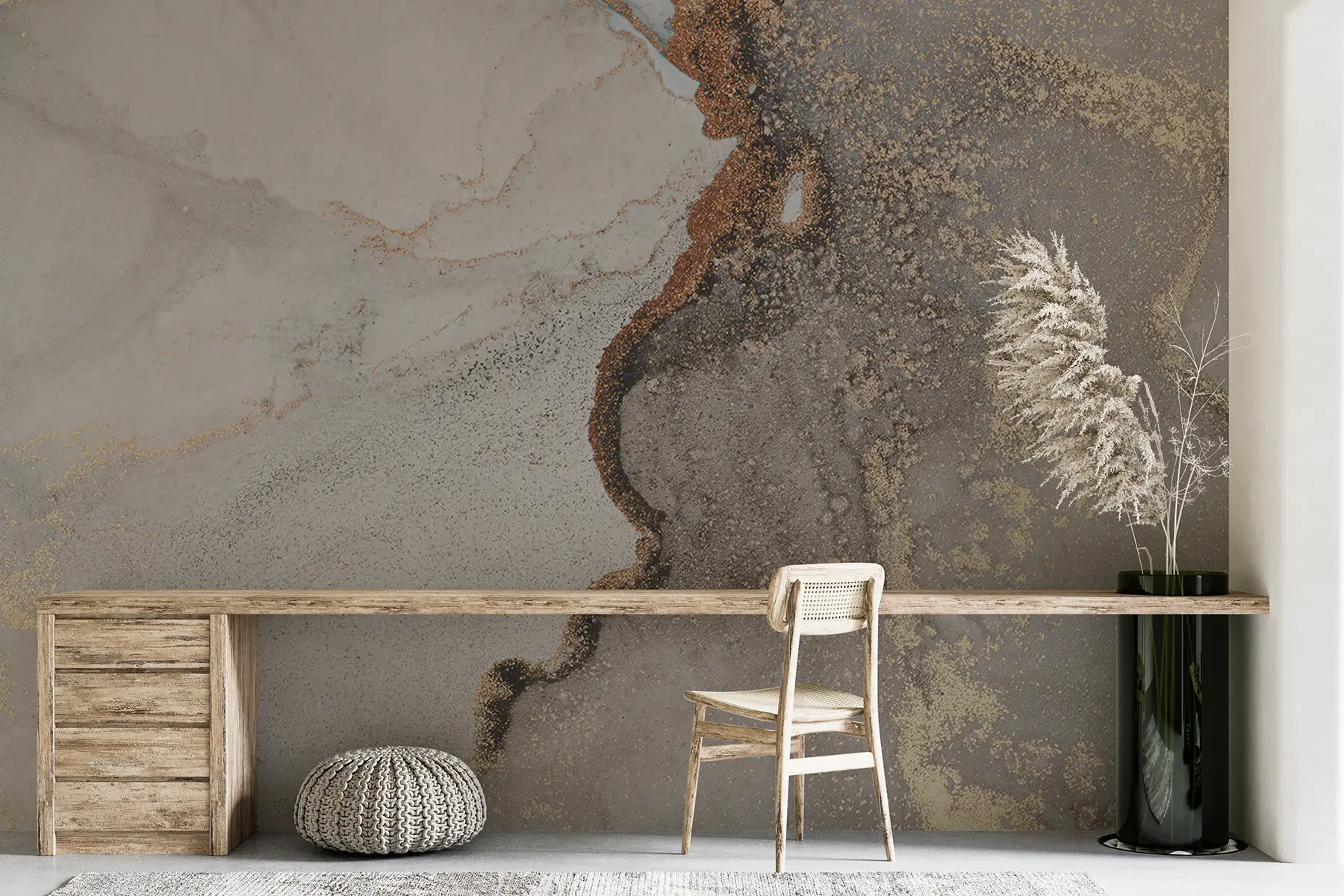 Valokuvatapetti Harmaa neste u08653