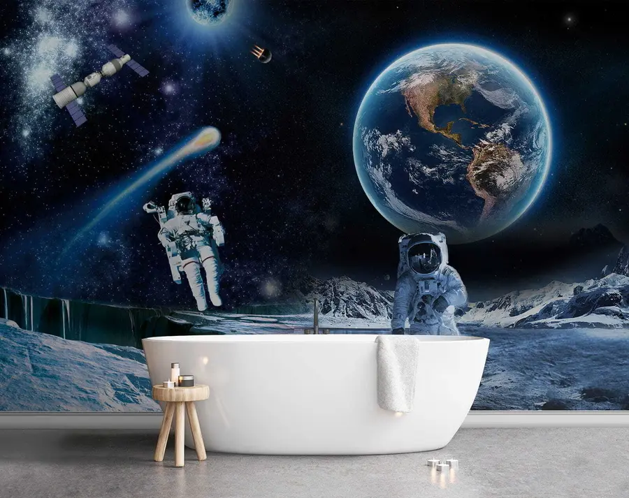 Valokuvatapetti Astronautit kuussa u23243