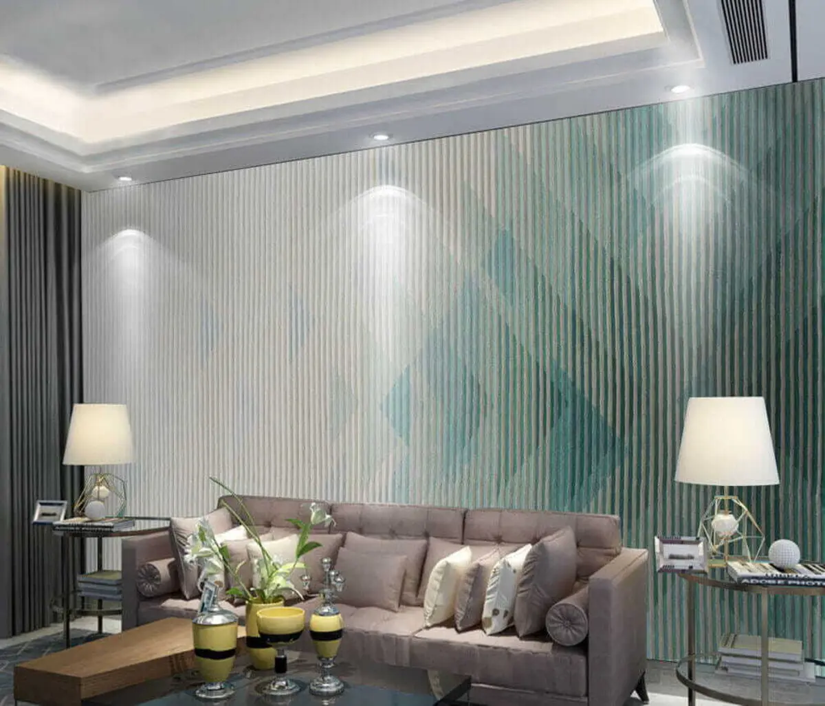 Valokuvatapetti Minttuviivan gradientti u29152