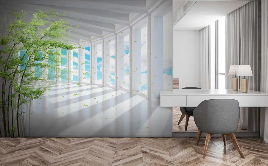 Valokuvatapetti Tunneli pilvinäkymällä u29922