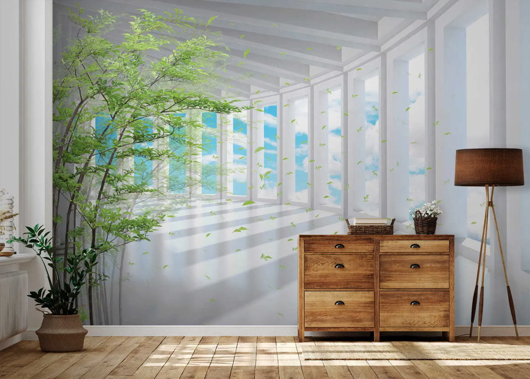 Valokuvatapetti Tunneli pilvinäkymällä u29922