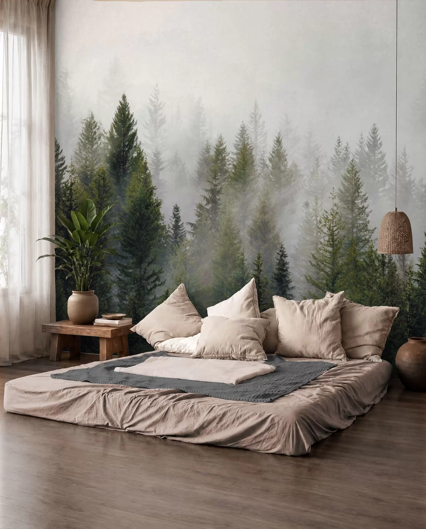Valokuvatapetti Metsä sumussa u37073