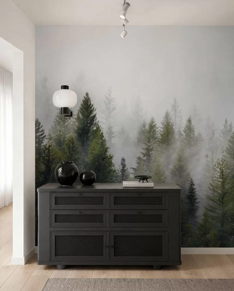 Valokuvatapetti Metsä sumussa u37073