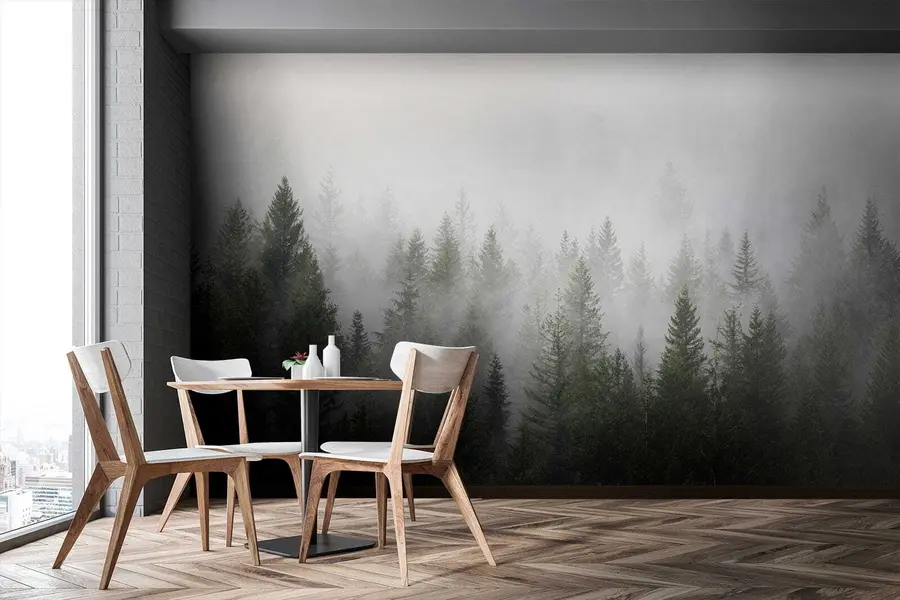 Valokuvatapetti Metsä sumussa u37073
