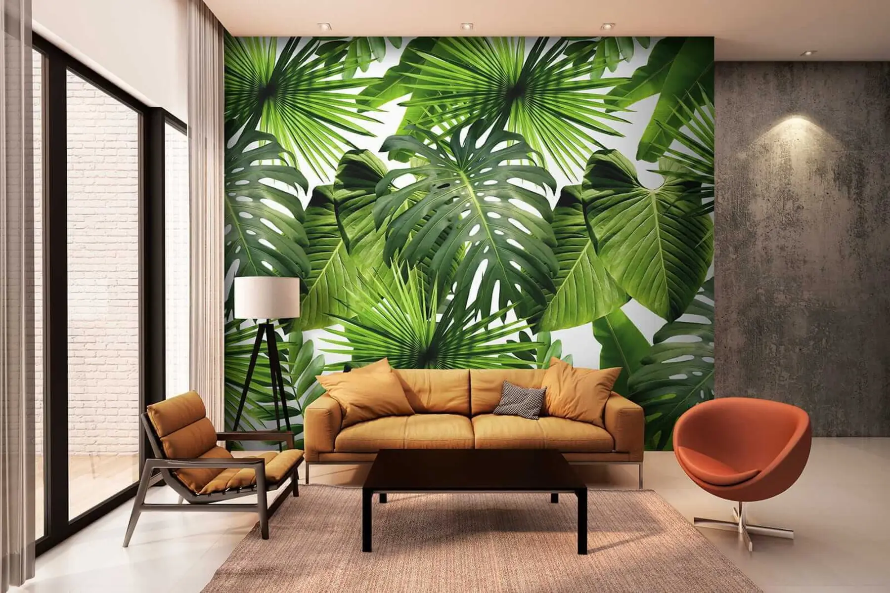 Valokuvatapetti Trooppiset vihreät u37767