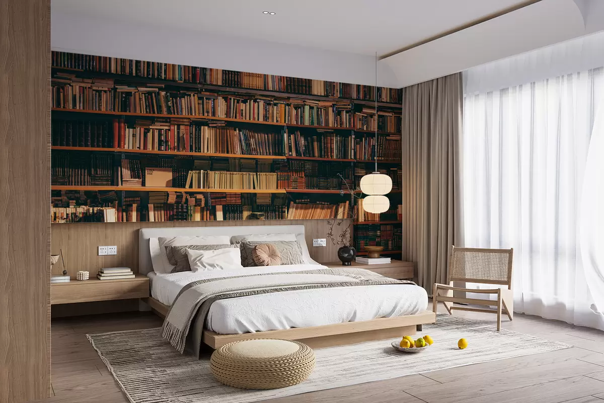 Valokuvatapetti Iso kirjasto u40004