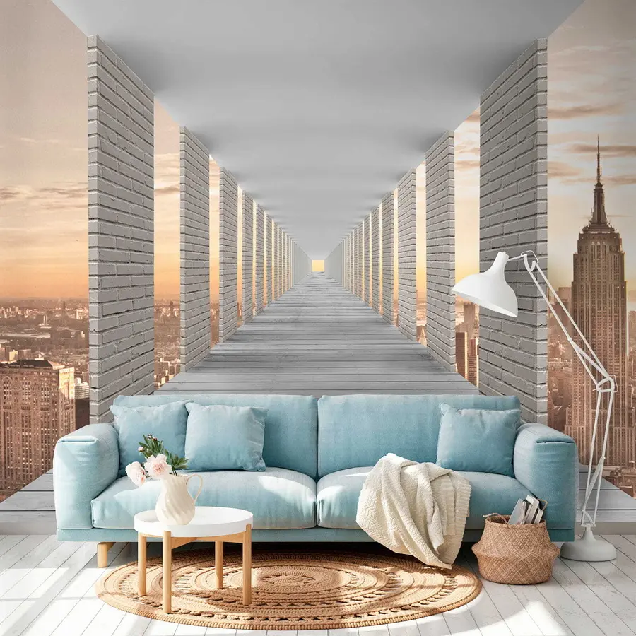 Valokuvatapetti Tunneli näköalalla New Yorkiin u59788
