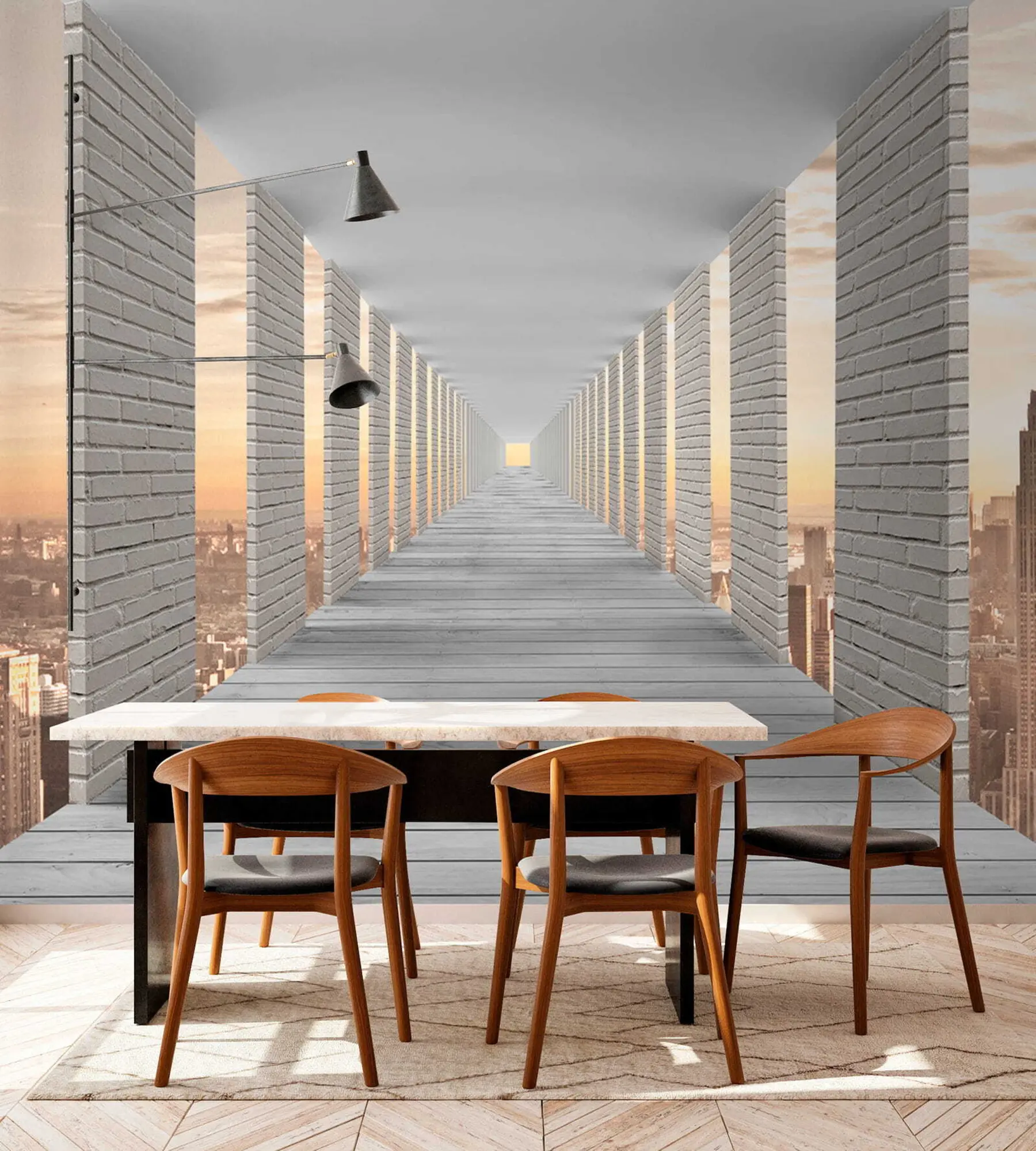 Valokuvatapetti Tunneli näköalalla New Yorkiin u59788