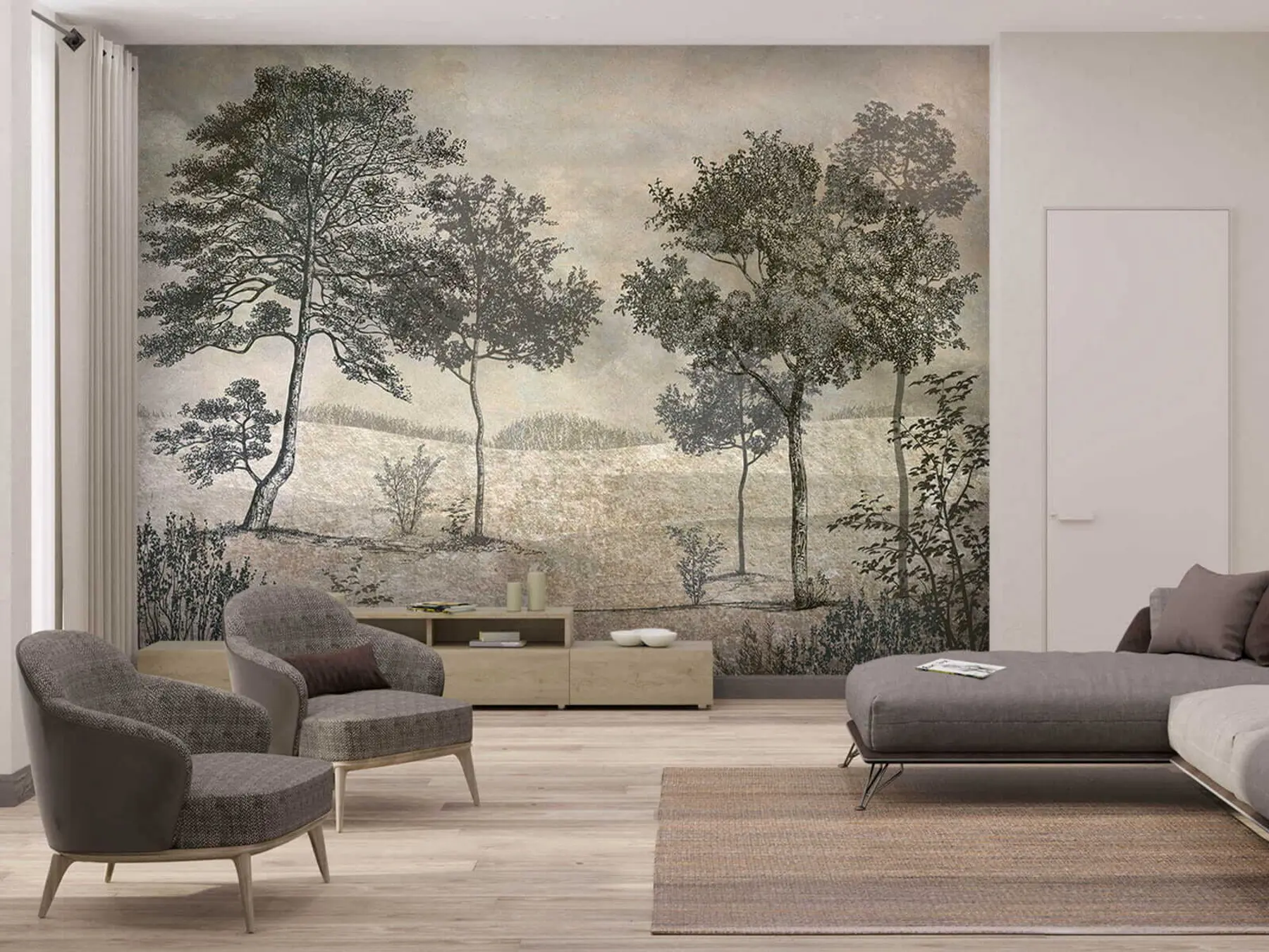 Valokuvatapetti Vintage puita u80030