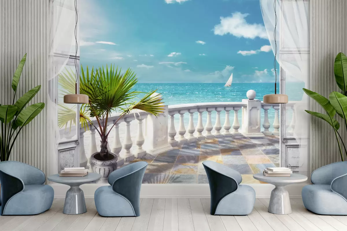 Valokuvatapetti Vesi, pilvi ja taivas u26132