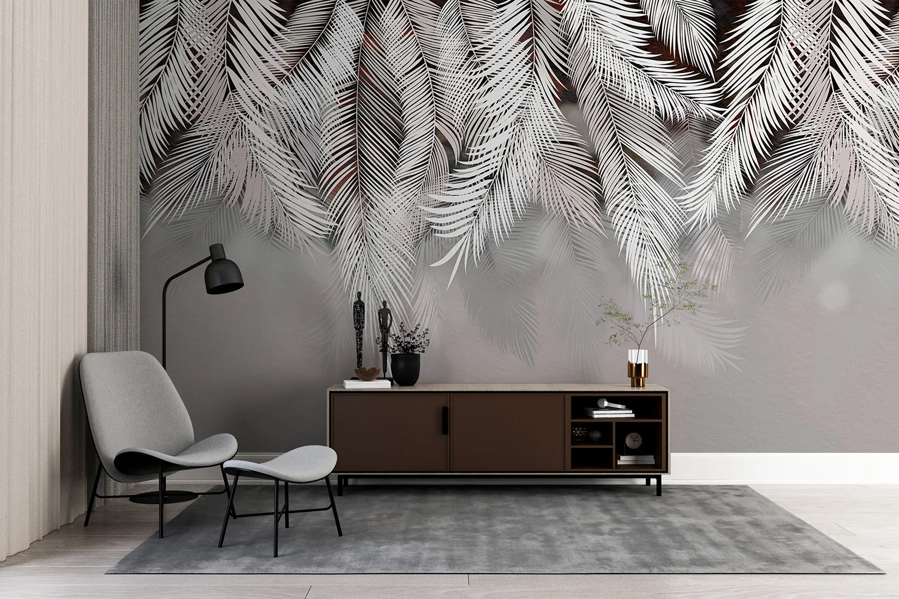 Valokuvatapetti Trooppiset lehdet u48556v4d2