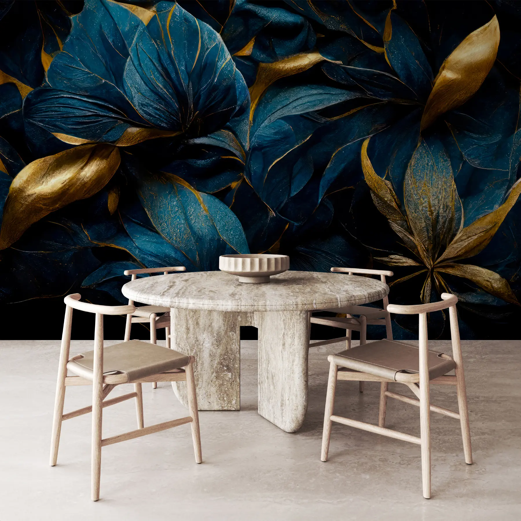 Valokuvatapetti Siniset kuninkaalliset kukat u74140d1