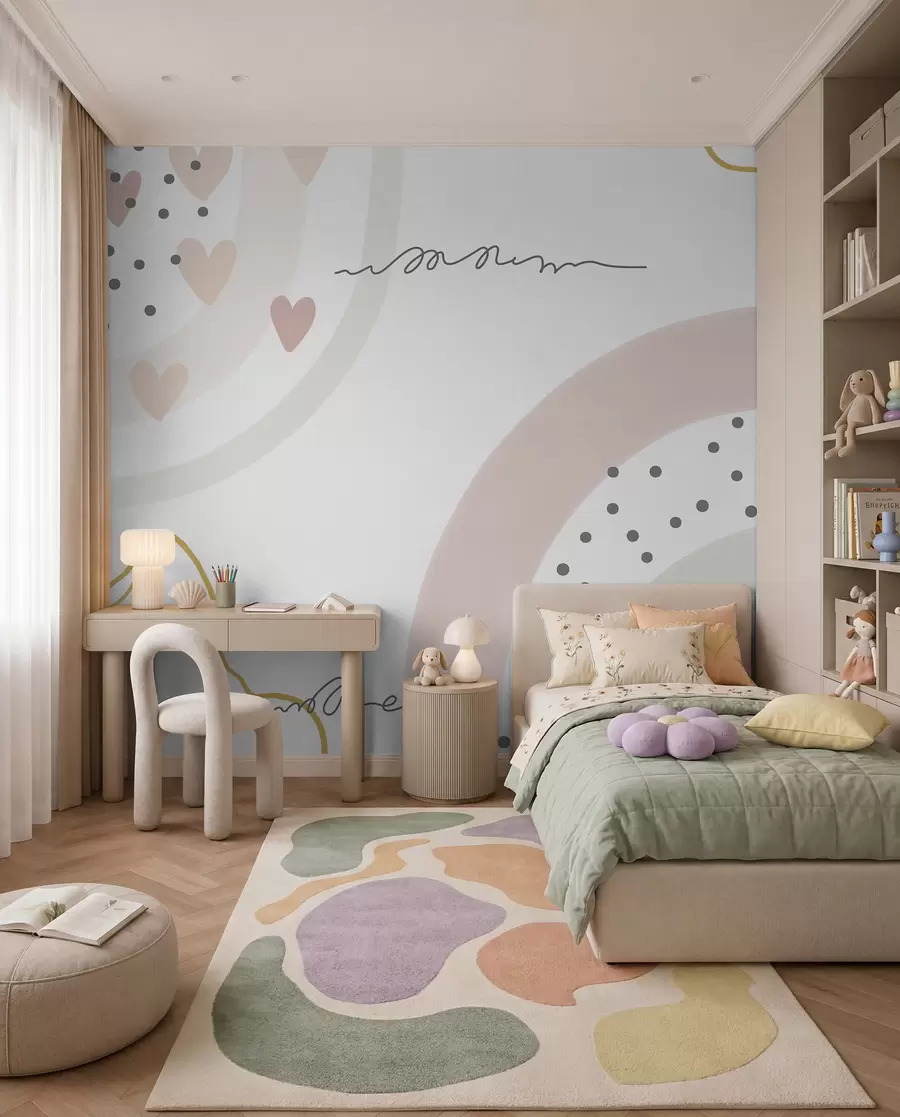 Valokuvatapetti Pilkullinen sateenkaari u99373