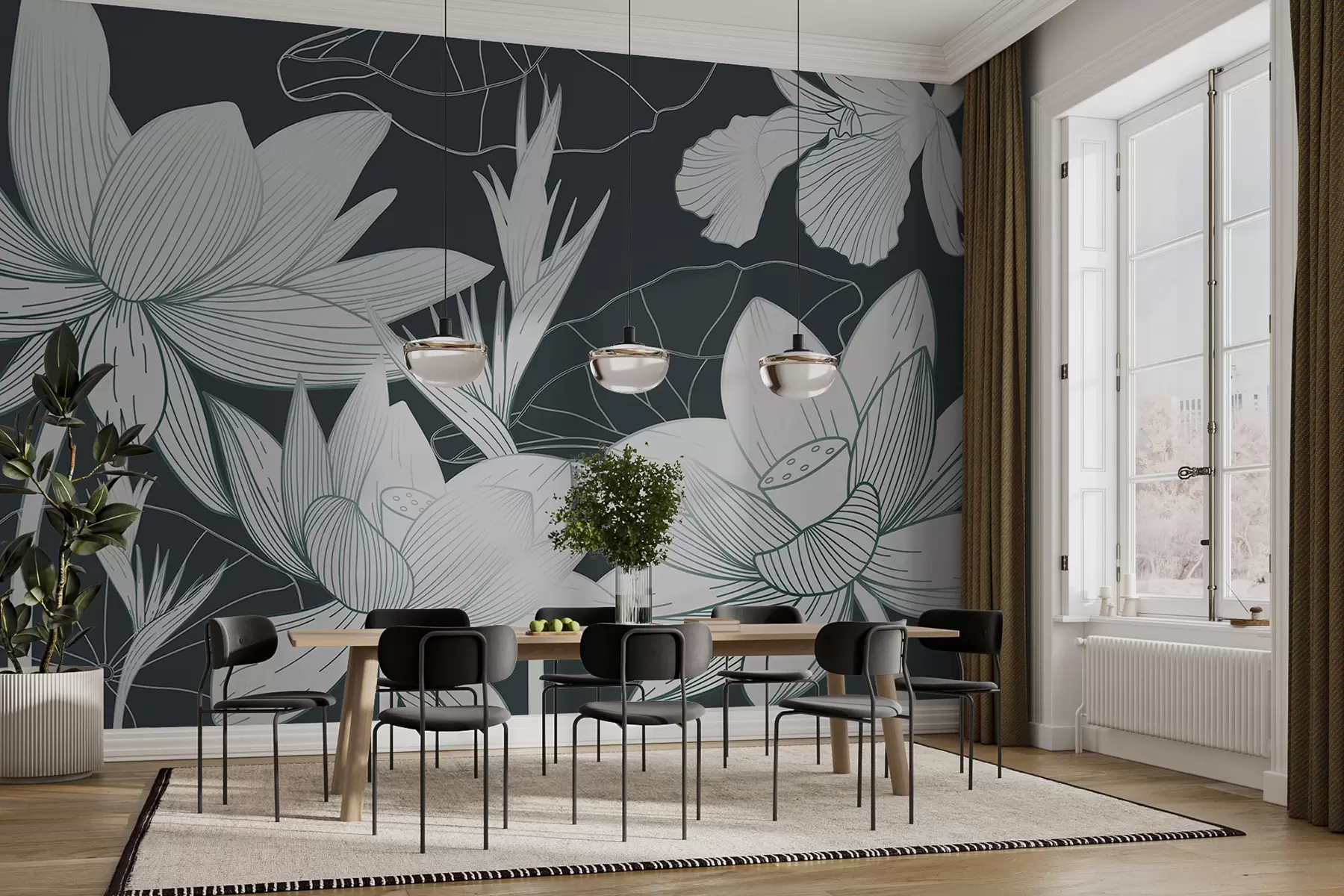 Valokuvatapetti Trooppiset kukat w00323