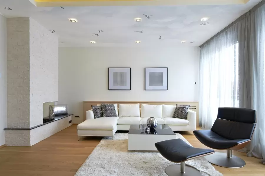 Valokuvatapetti Sininen taivas pääskysten kanssa w00526