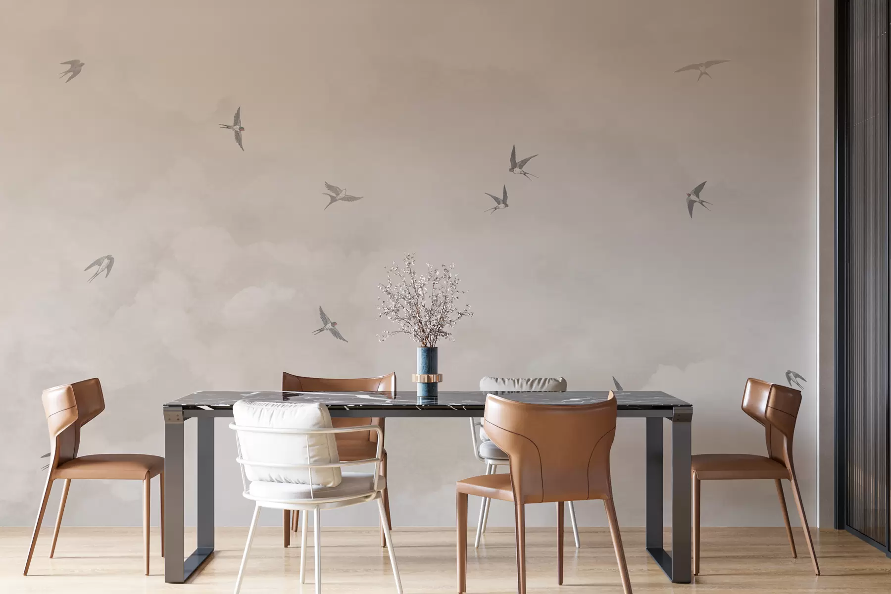 Valokuvatapetti Taivas pääskysten kanssa w00526v2