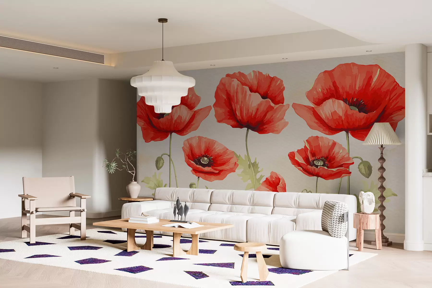 Valokuvatapetti Unikot w00719