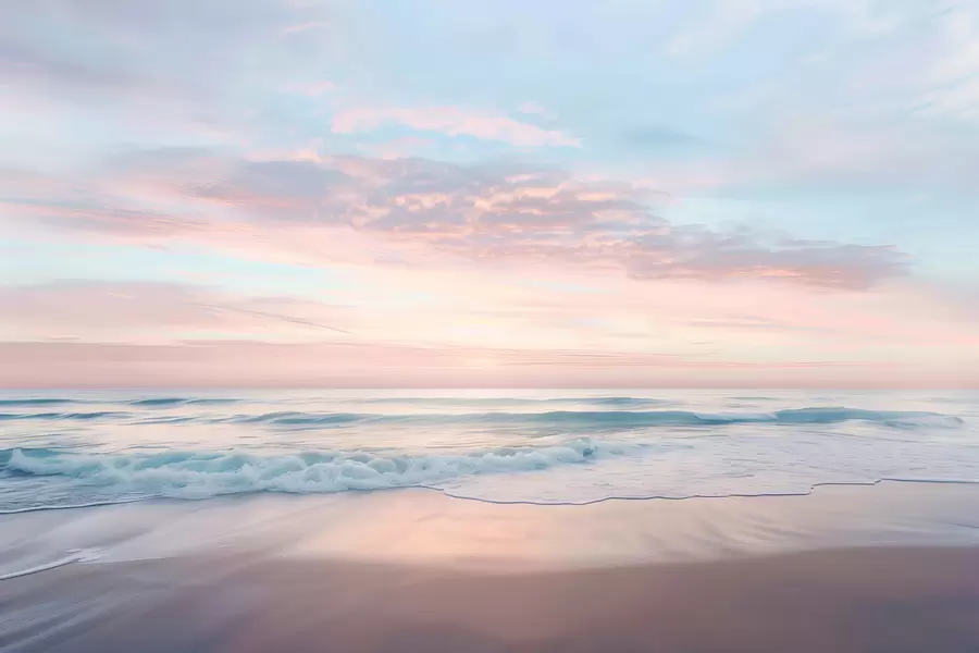 Valokuvatapetti Lempeä pengerrys meren rannalla w07935