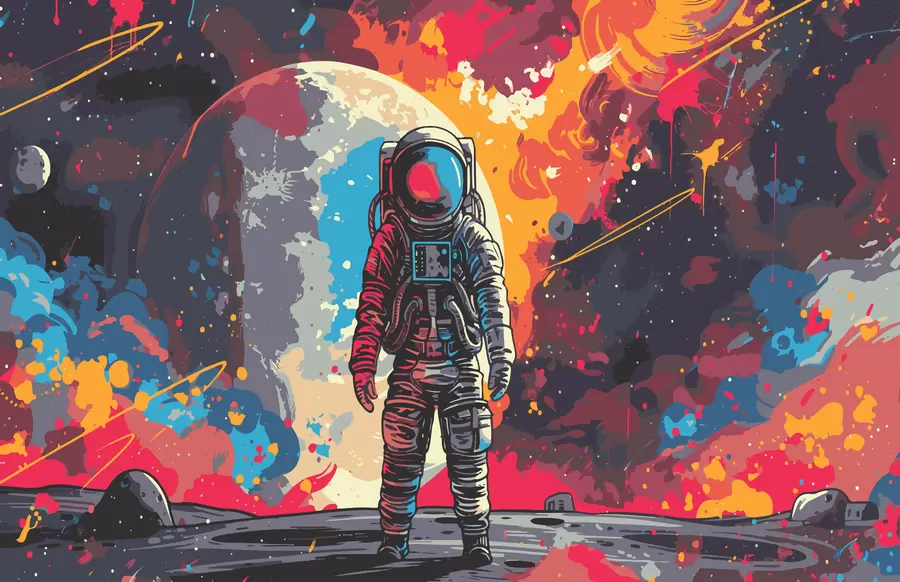 Valokuvatapetti Astronautti w08201