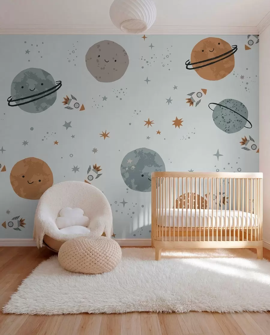 Valokuvatapetti Hymyilevät planeetat w01417