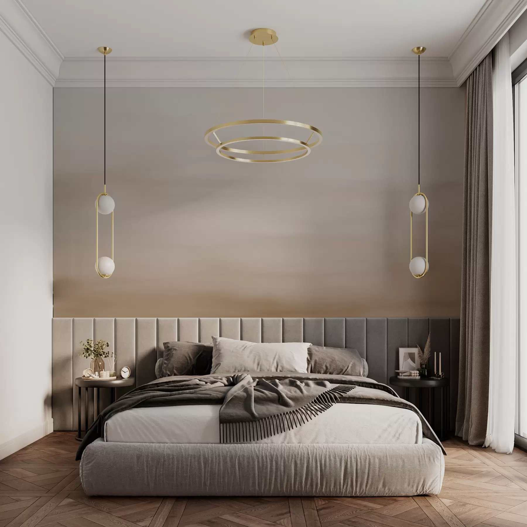Valokuvatapetti Beige ombre tausta w01642v2