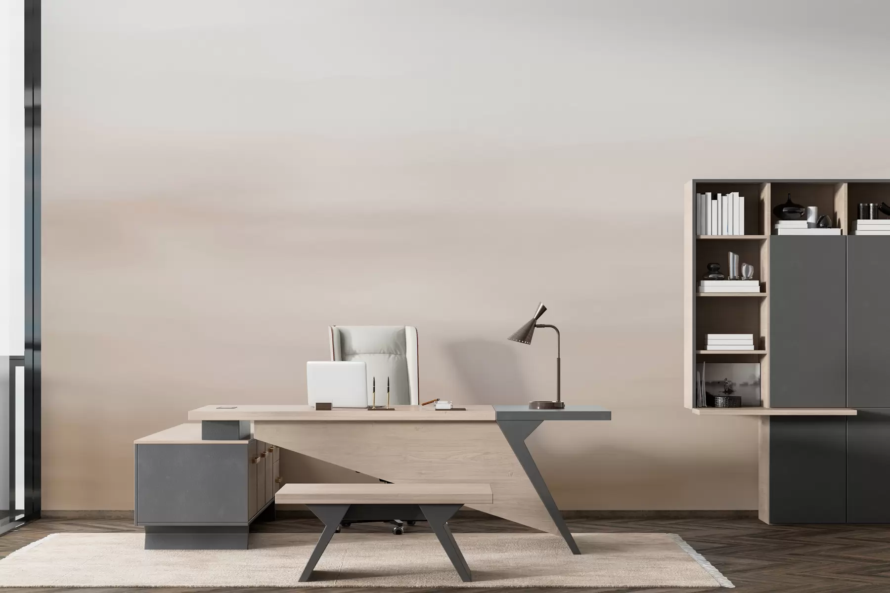 Valokuvatapetti Beige ombre tausta w01642v2