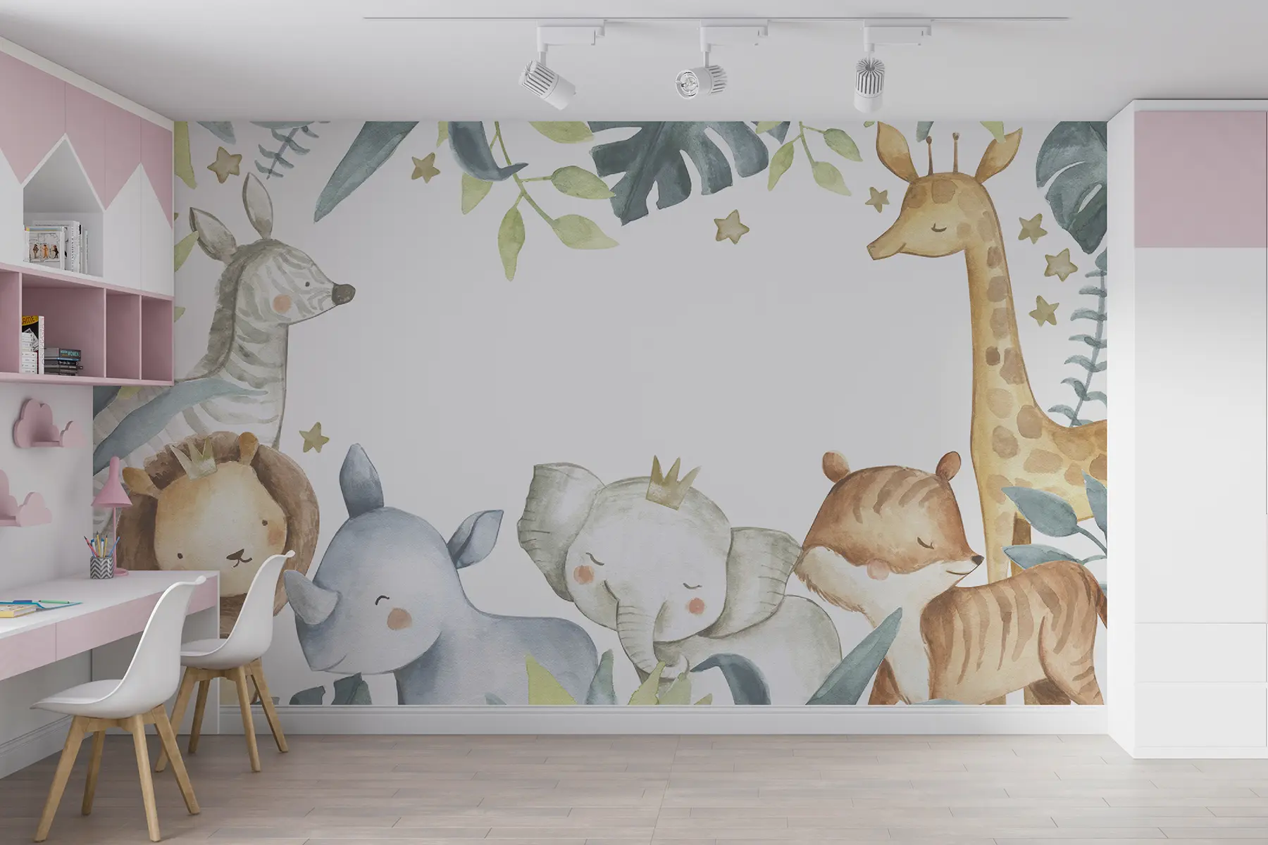 Valokuvatapetti Jungle Kingdom, akvarelli u29226
