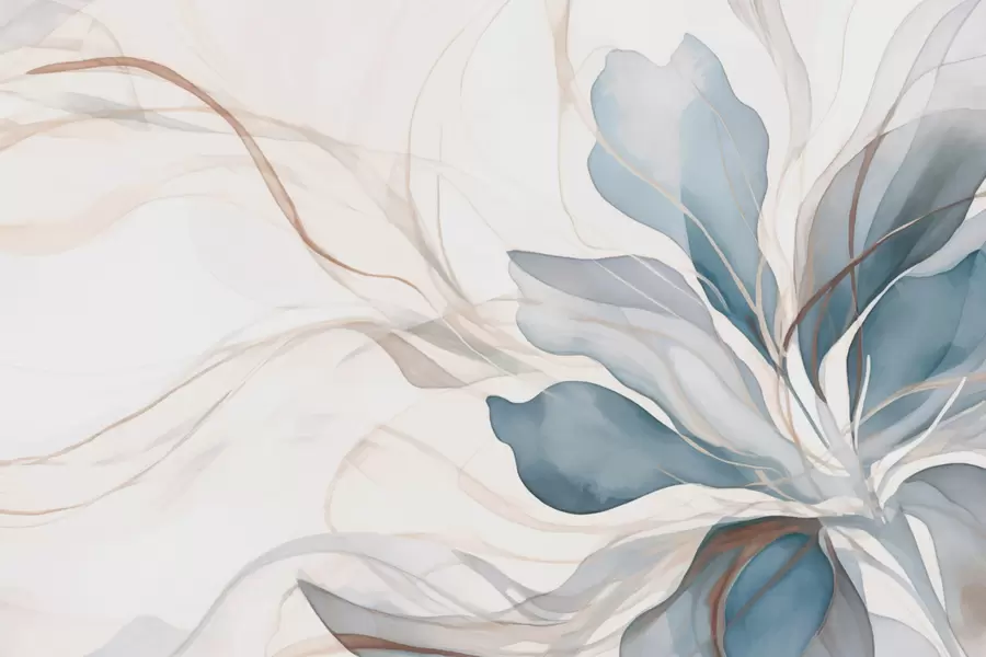 Valokuvatapetti Herkkä suuri kukka w01718