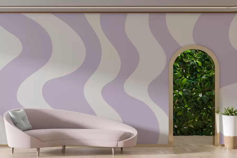 Valokuvatapetti Purppuranpunaiset viivat w01833v4
