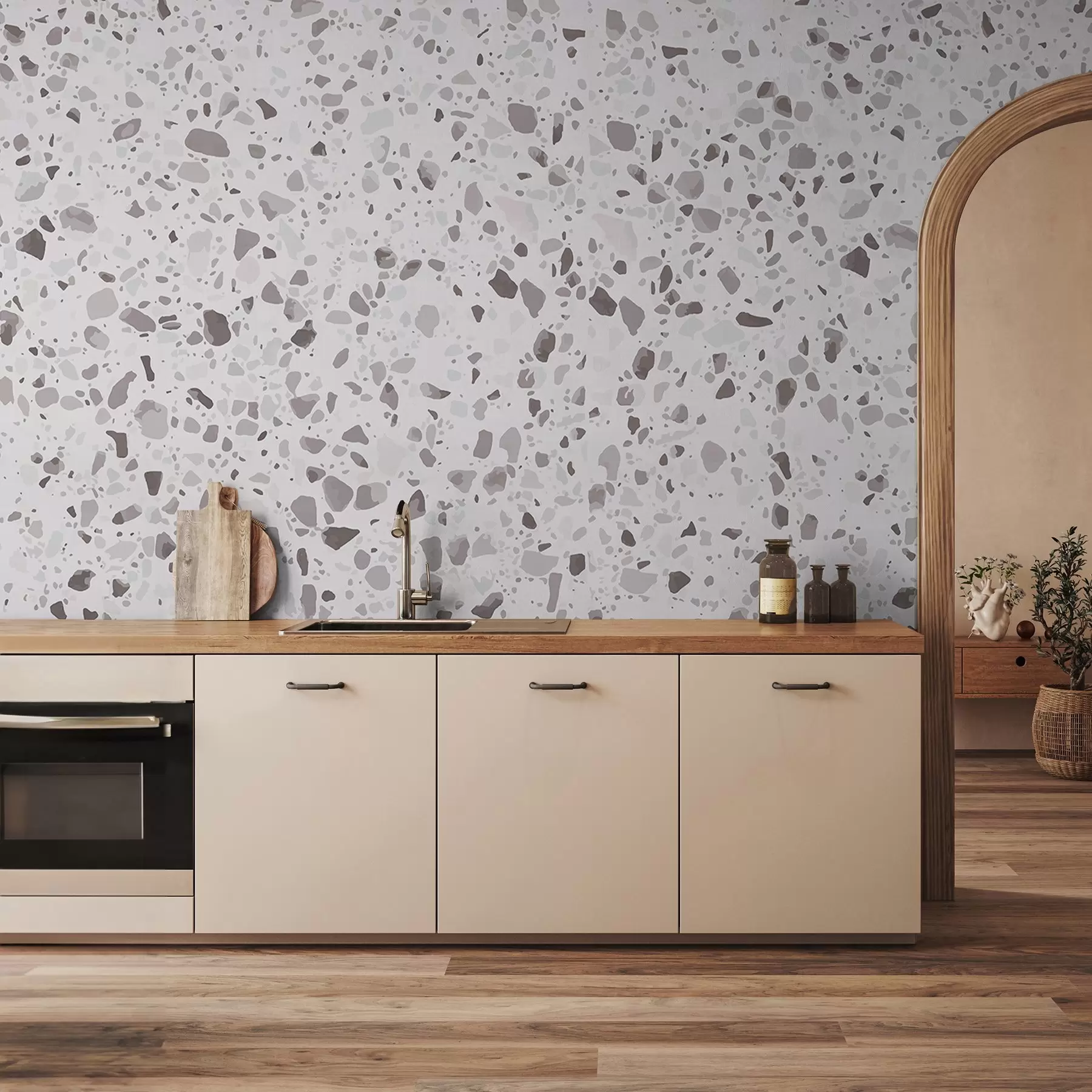 Valokuvatapetti Tyylikäs pilkullinen pintakuvio u99669