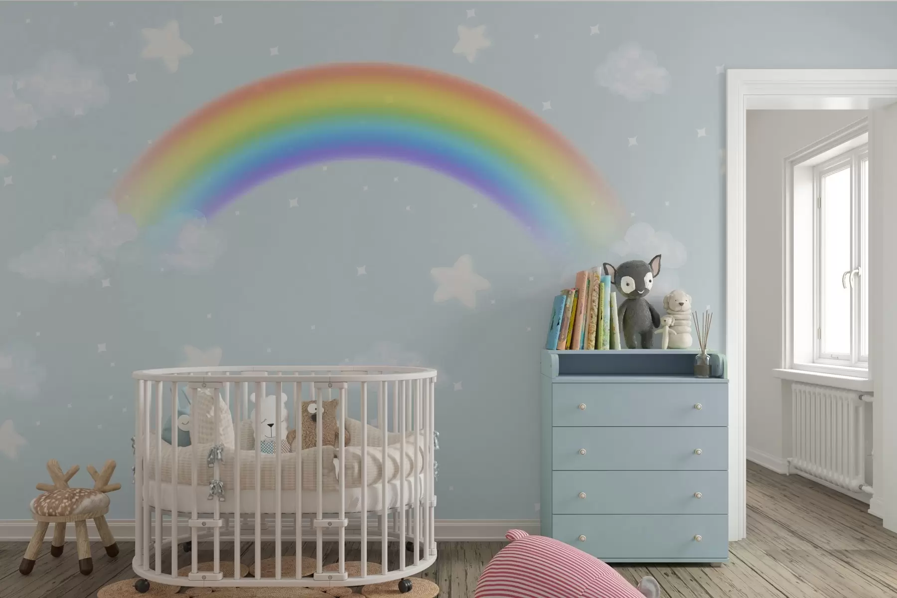 Valokuvatapetti Omituinen taivas täynnä unelmia w00013v1