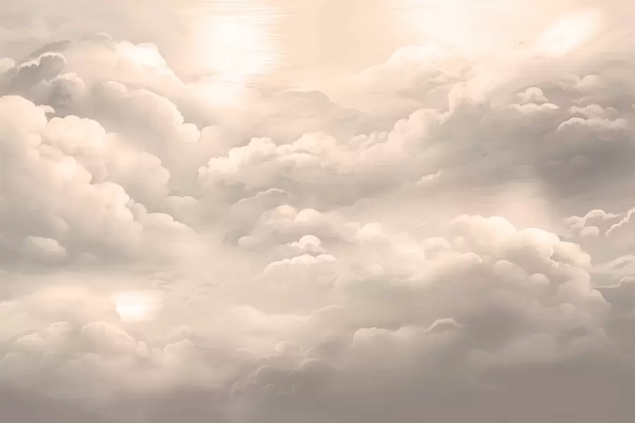 Valokuvatapetti Pilvet seepian värisinä w02189