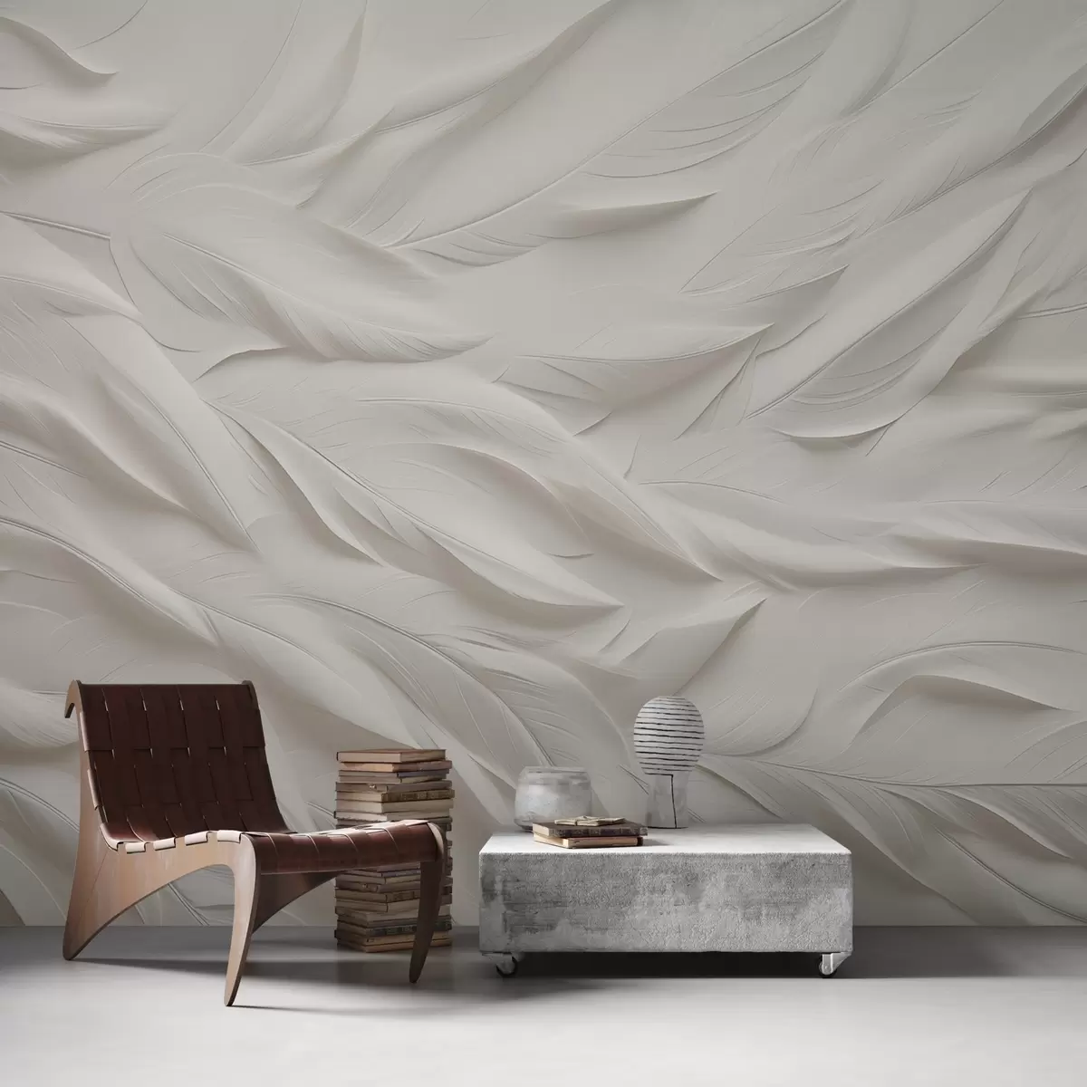 Valokuvatapetti Tuuheat höyhenet w02008