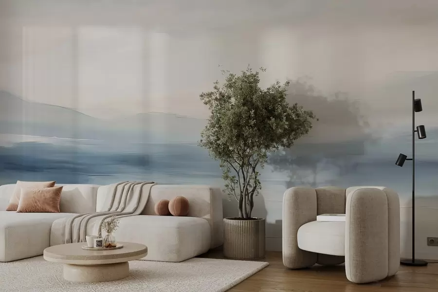 Valokuvatapetti Minimalistinen merellinen maisema w02409