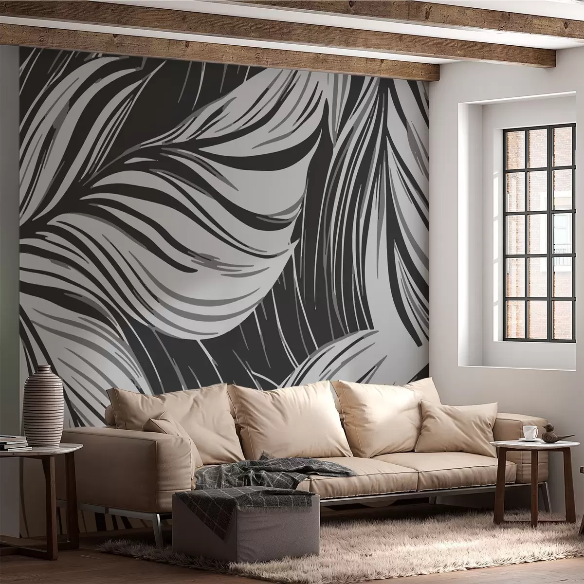 Valokuvatapetti Lehti kuvio w02415v1