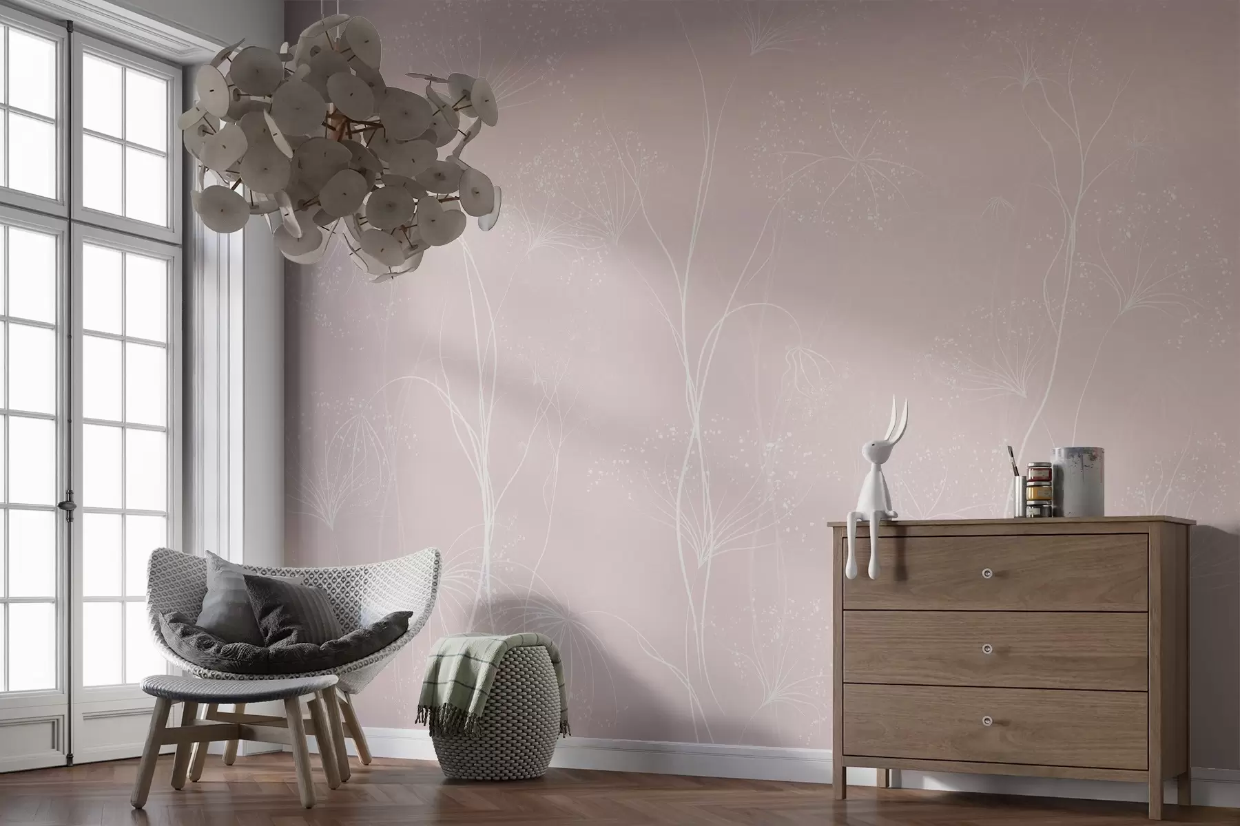 Valokuvatapetti Kevyet kukka-aiheet w02422