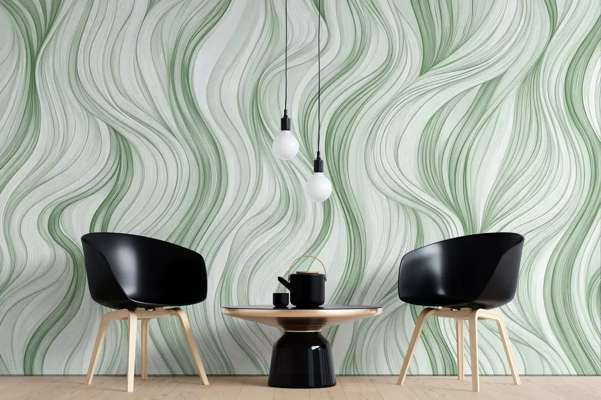 Valokuvatapetti Sileät pystysuorat aallot w02505v3