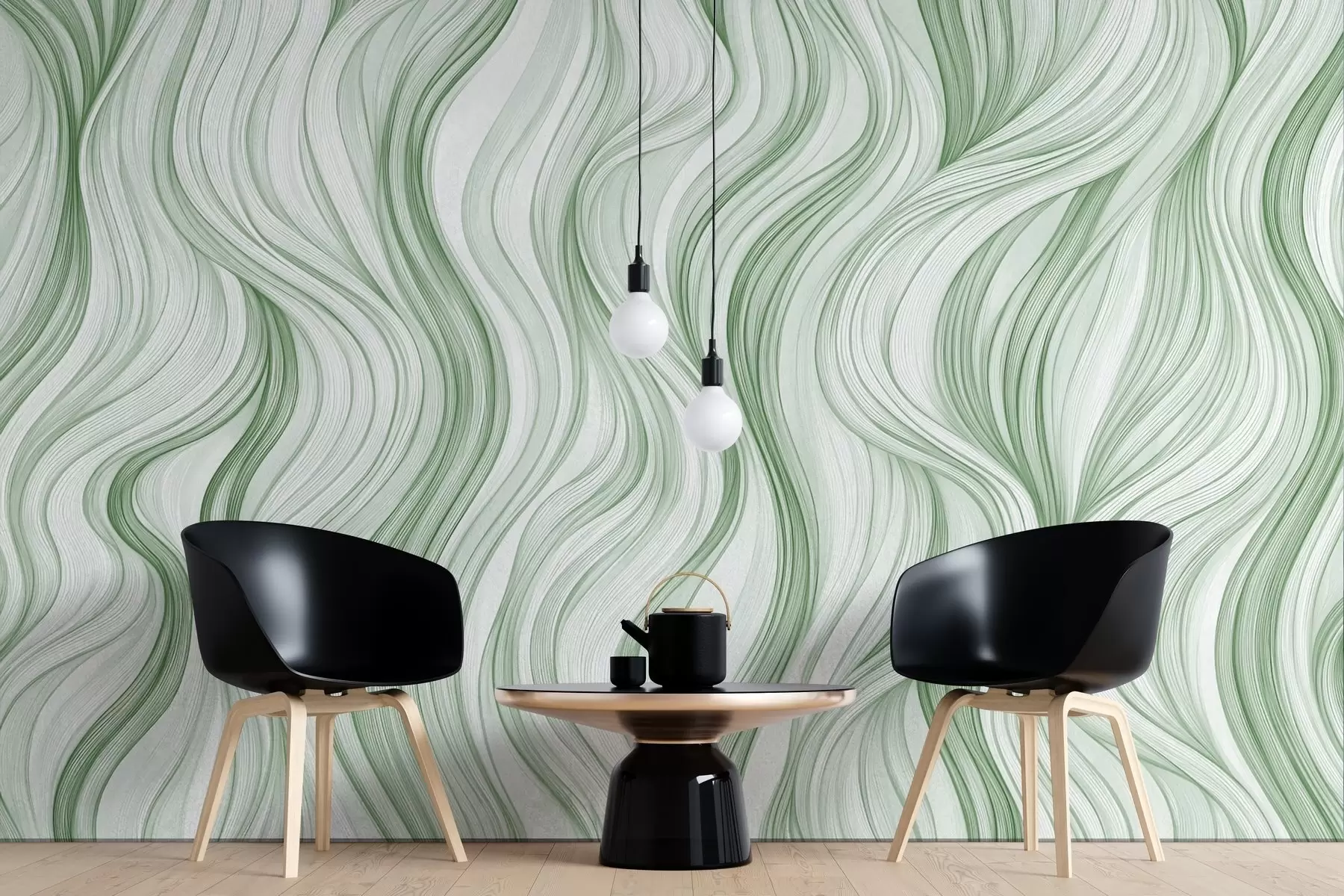 Valokuvatapetti Sileät pystysuorat aallot w02505v3