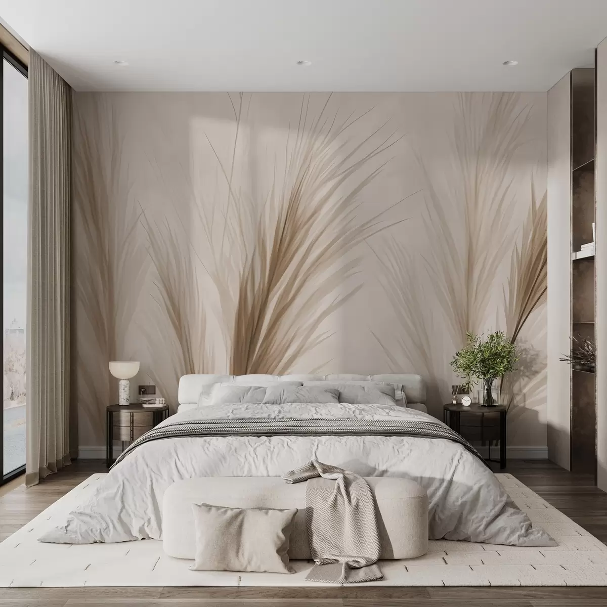 Valokuvatapetti Vedetty ylellinen viljan tähkä w02506