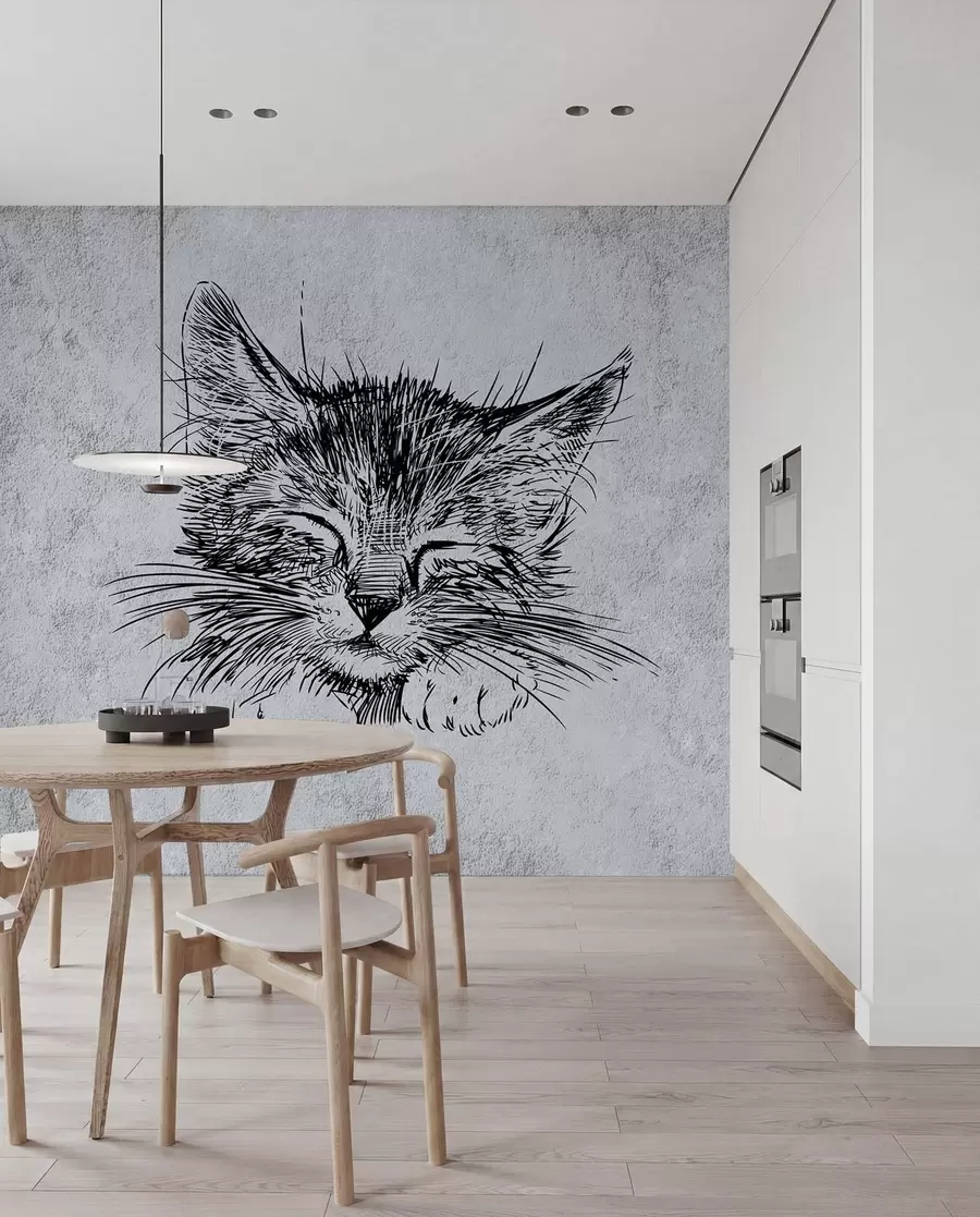 Valokuvatapetti Kissa, felidae lihansyöjistä u43536