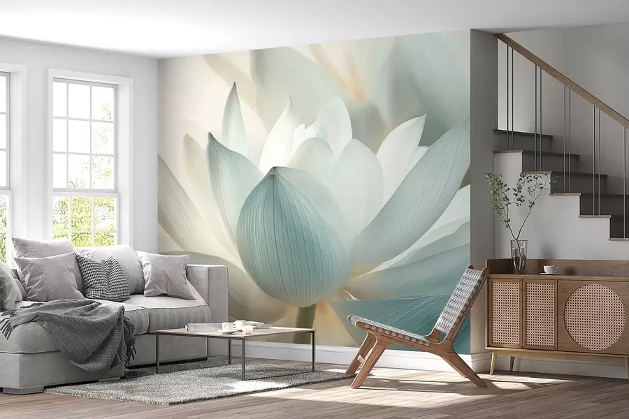 Valokuvatapetti Elegantti lootus herkissä sävyissä w08487
