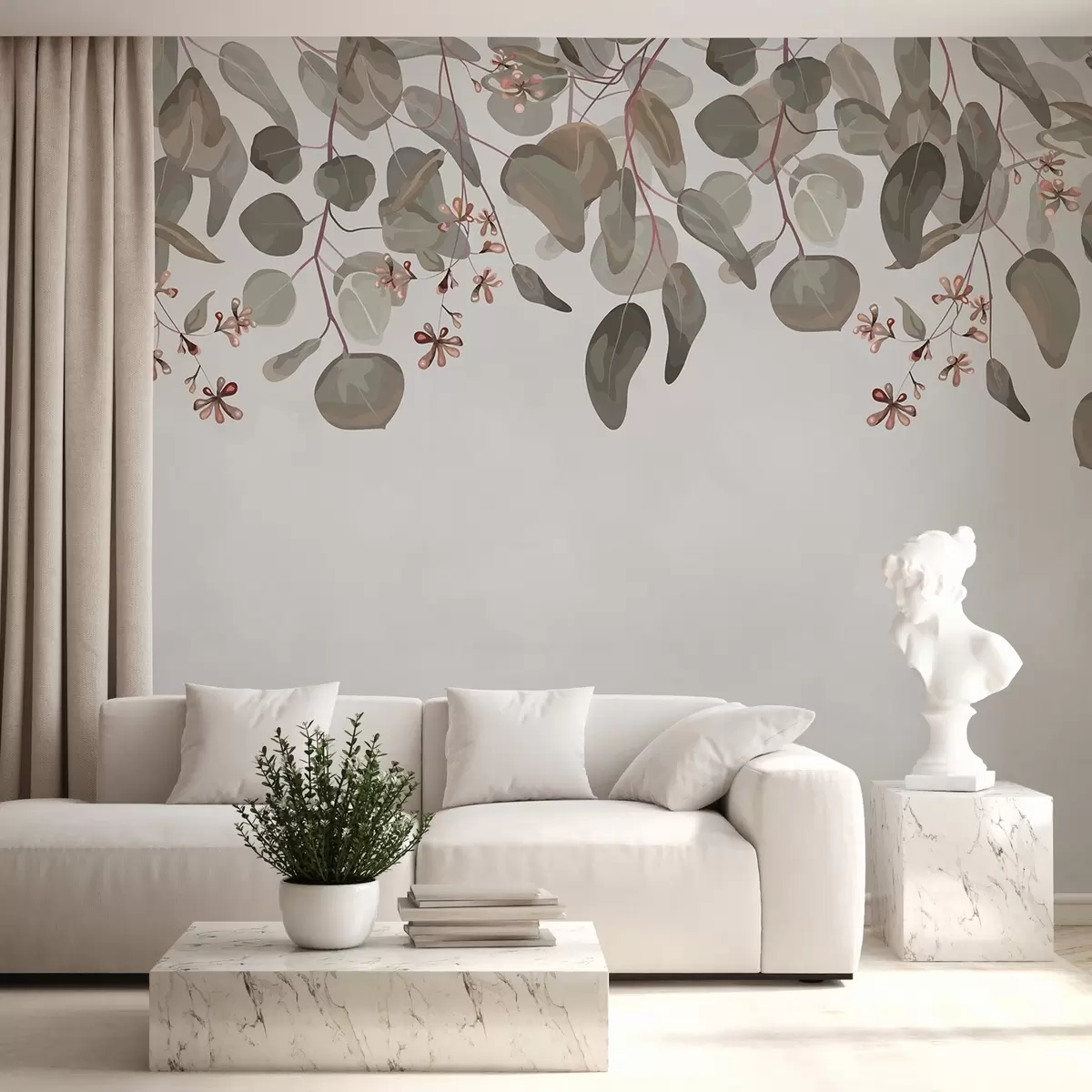 Valokuvatapetti lehdet päällä w02668