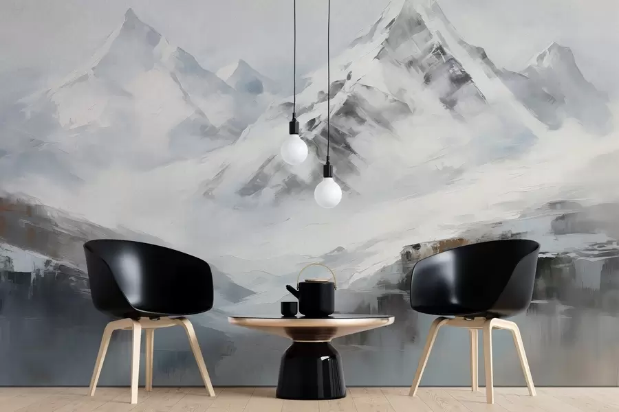 Valokuvatapetti Tyylitellyt vuoret w02681