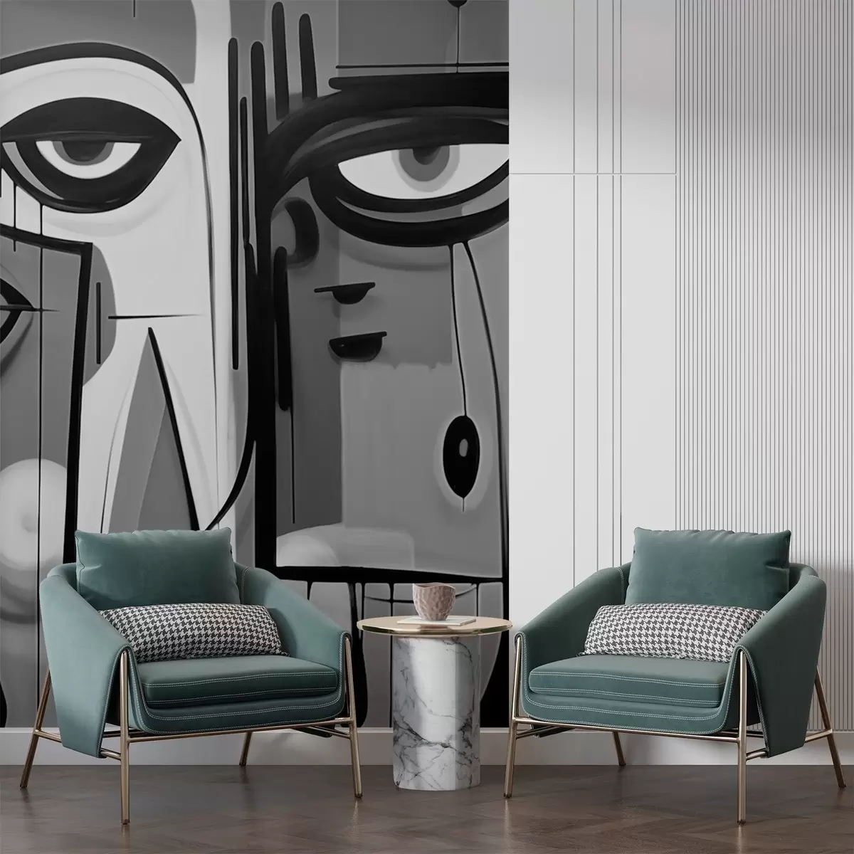 Valokuvatapetti Abstrakti muotokuva w02698v1