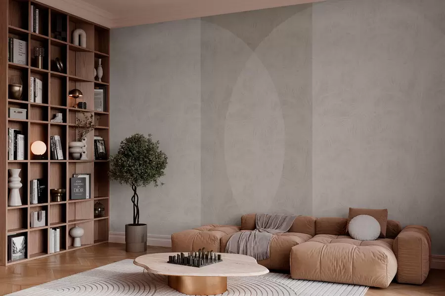 Valokuvatapetti Geometrian minimalismi ja trooppiset lehdet w02830