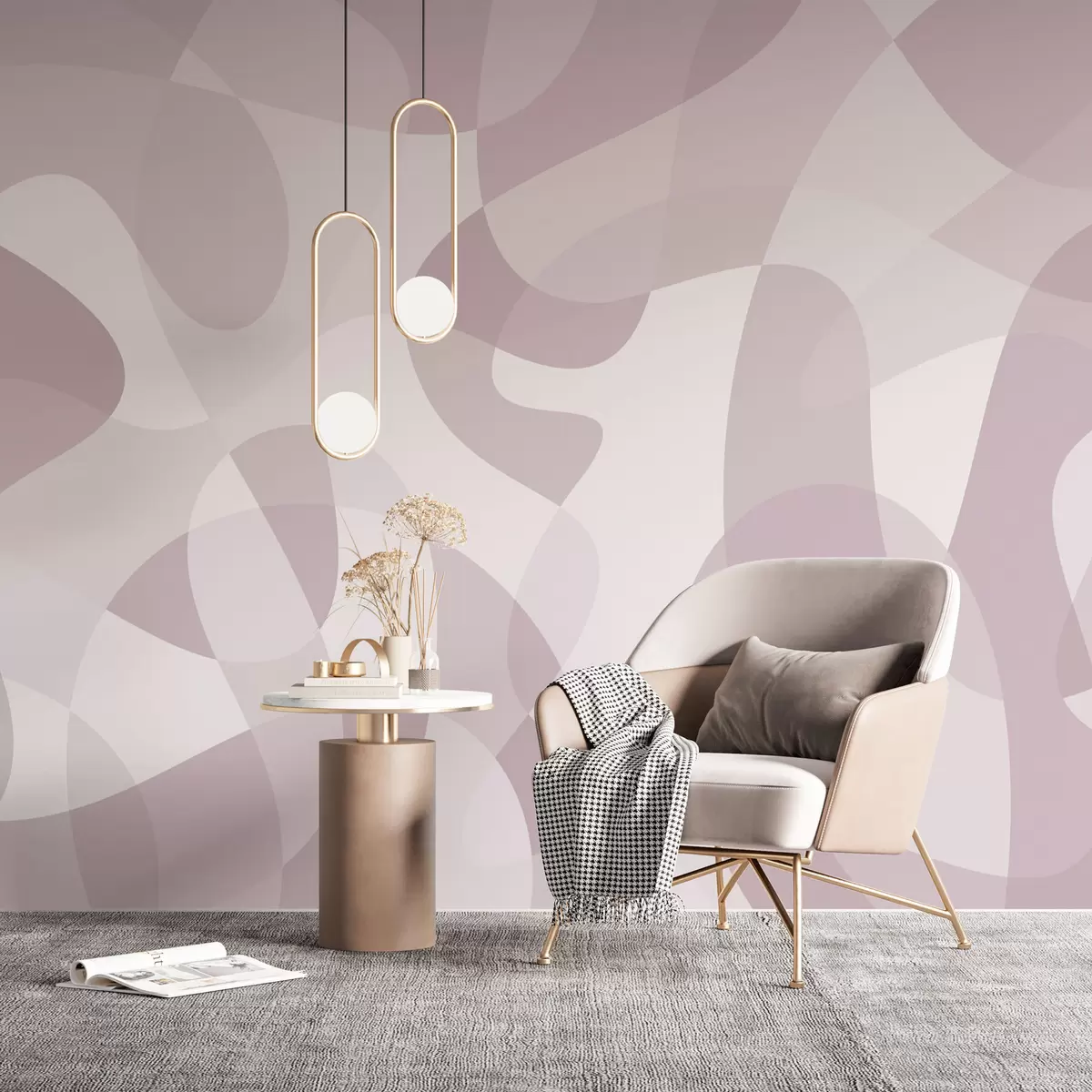 Valokuvatapetti Abstraktin geometrian suuntaus w02932v4