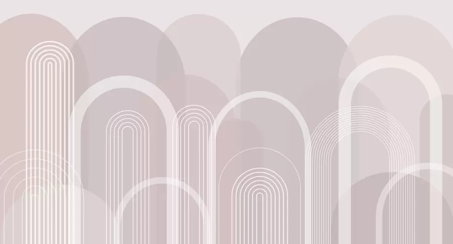 Valokuvatapetti Geometriset kaaret boho w02935