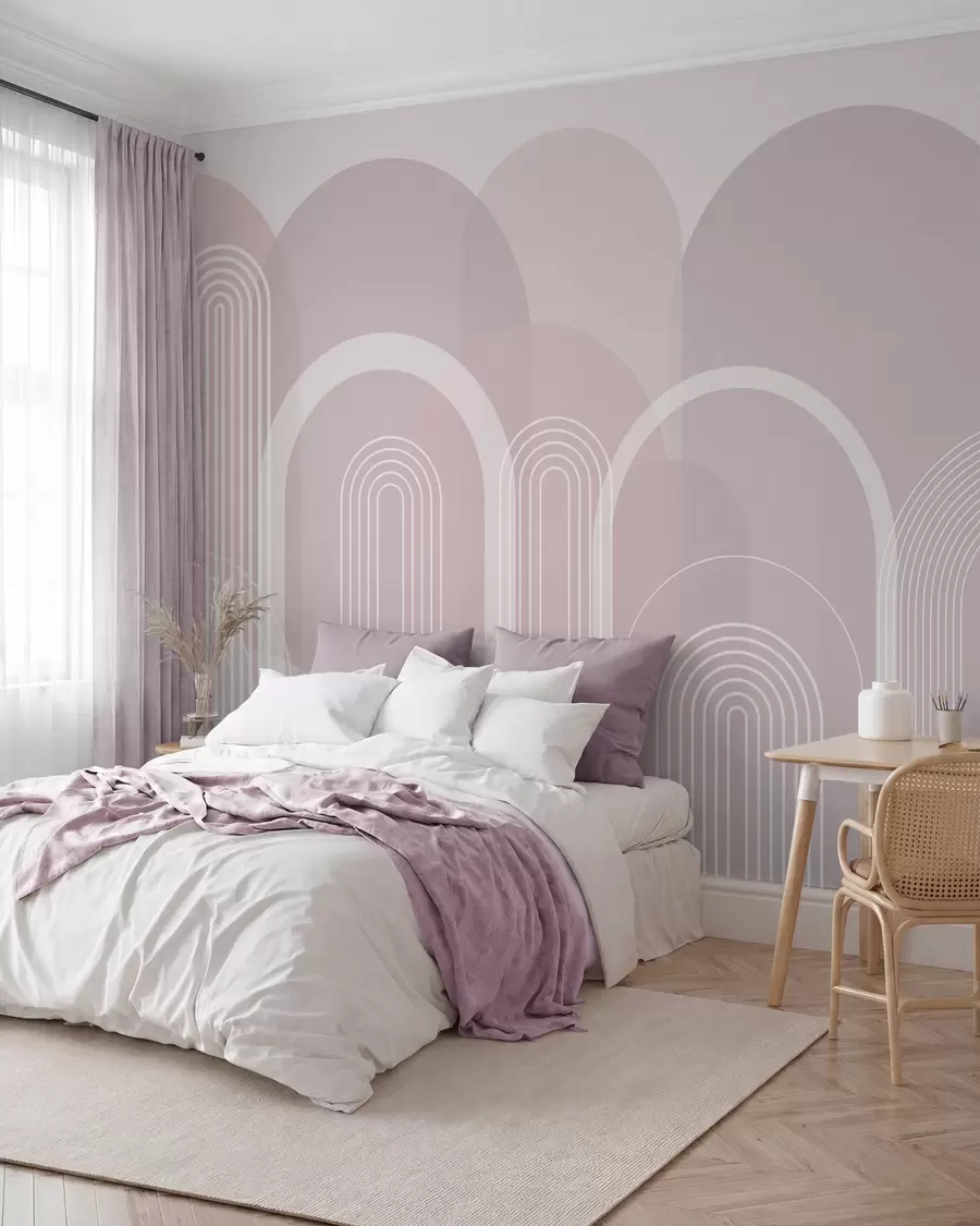 Valokuvatapetti Geometriset kaaret boho w02935