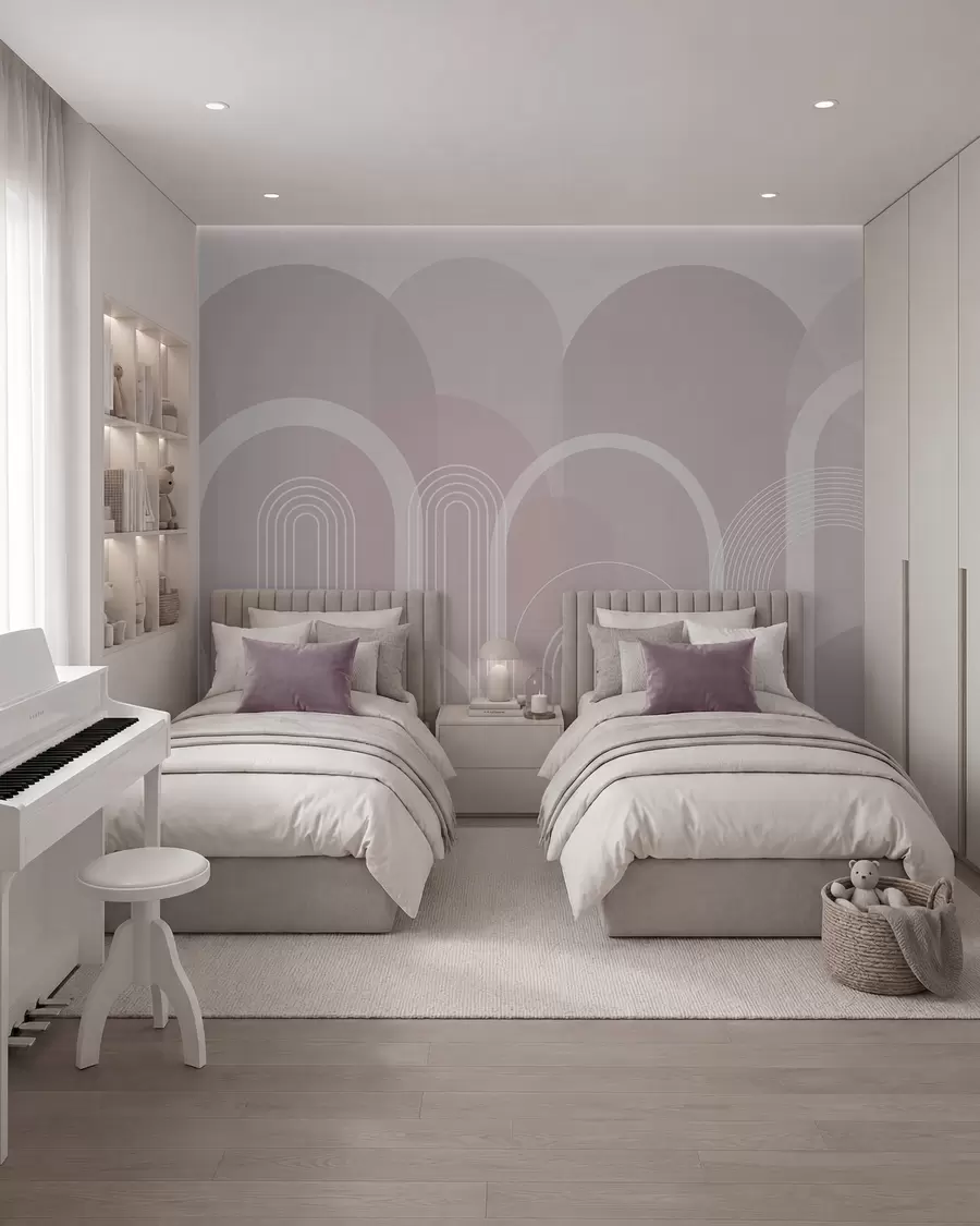 Valokuvatapetti Geometriset kaaret boho w02935